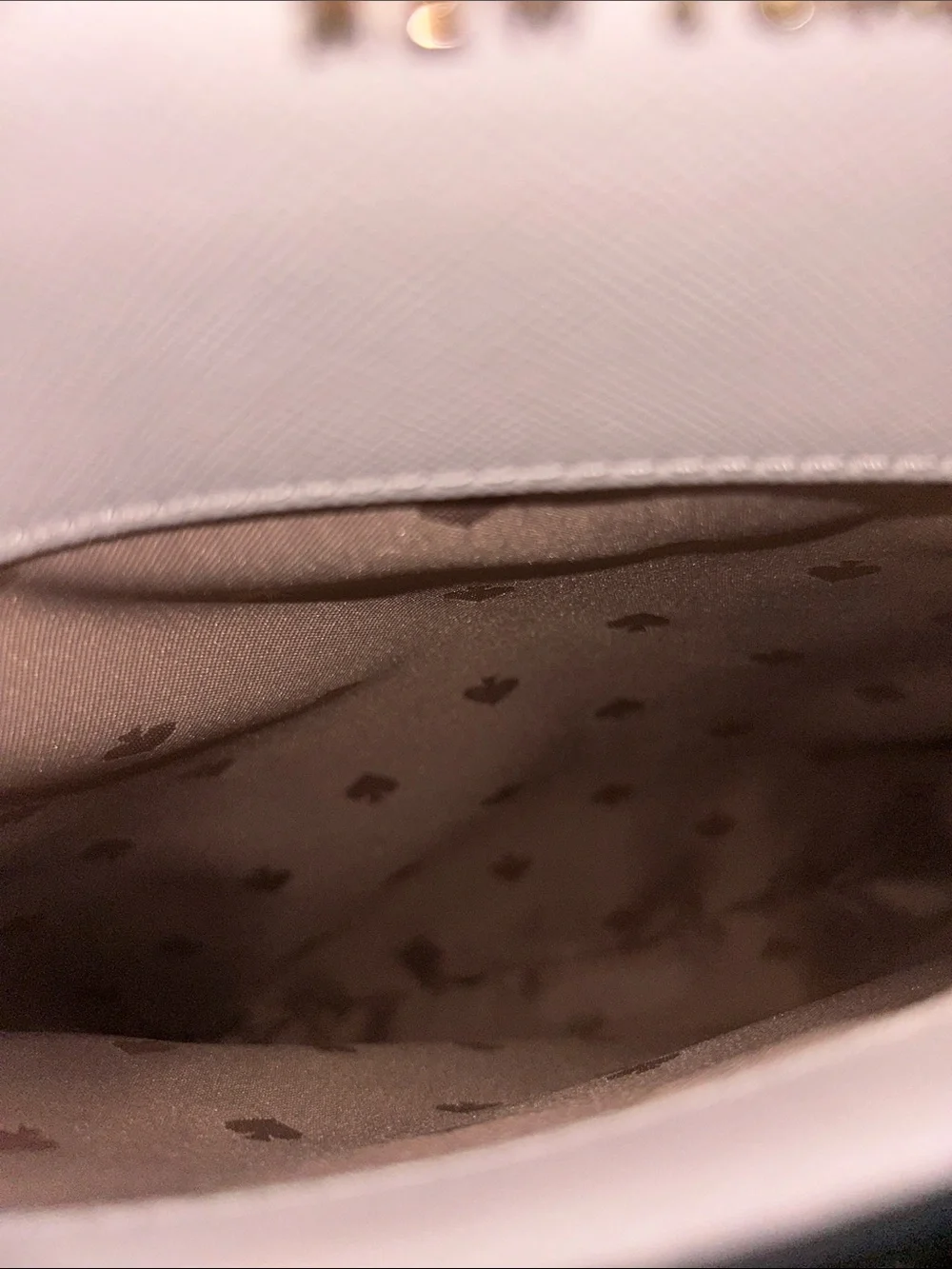 kate spade Two-Tone Cream and White Satchel with Black Trim- EUC - Picture 7 of 15